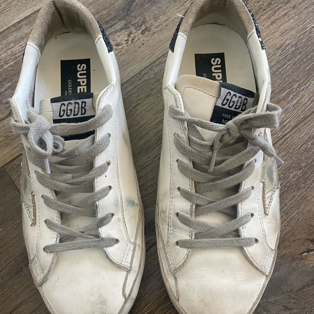Golden Goose White Athletic Shoes